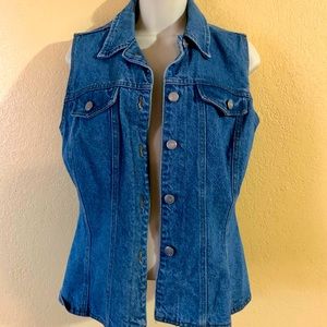 Blue jean vest